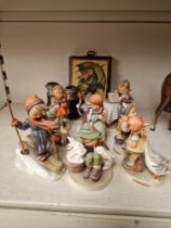 A group of collectables to include assorted Goebel figures & a pair of