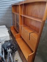 Two Nathan teak side cabinets.