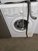 An Indesit washing machine.