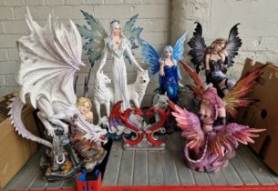 Nemesis fantasy large figures - winged females