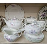 Aynsley ‘Little Sweetheart’ tea wares - 21 pieces including teapot