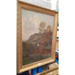Charles France (British, 19th century), oil on canvas, landscape, 50cm x 66cm, signed 'C FRANCE'