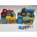 Two Corgi Toys diecast models, a 66 Massey Ferguson 165 Tractor & a 67 Ford 5000 Super Major