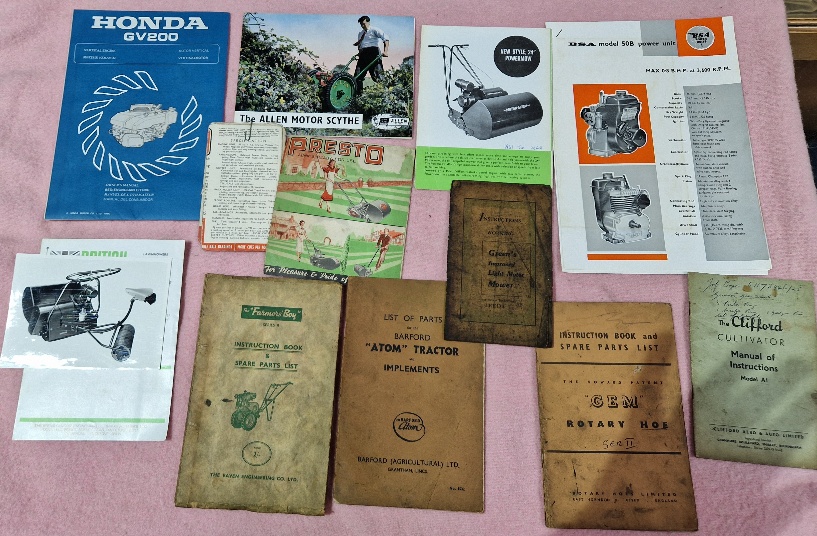 Two boxes of assorted ephemera including motoring, garden machinery, also including a Fighters - Image 3 of 10