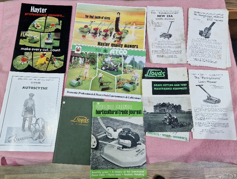 Two boxes of assorted ephemera including motoring, garden machinery, also including a Fighters - Image 7 of 10