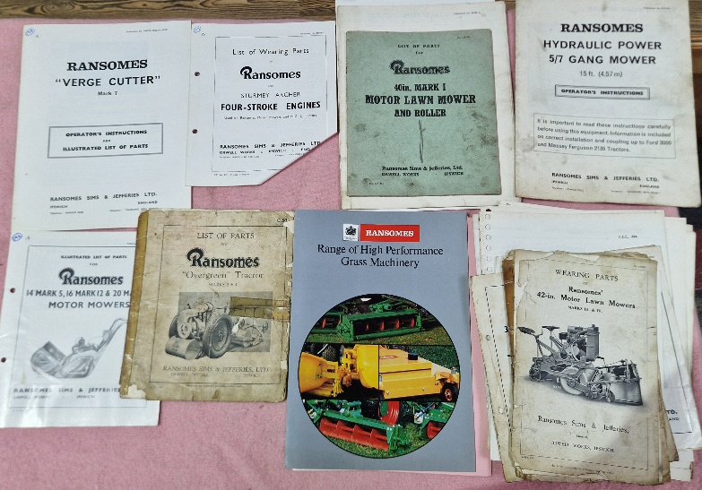 Two boxes of assorted ephemera including motoring, garden machinery, also including a Fighters - Image 9 of 10