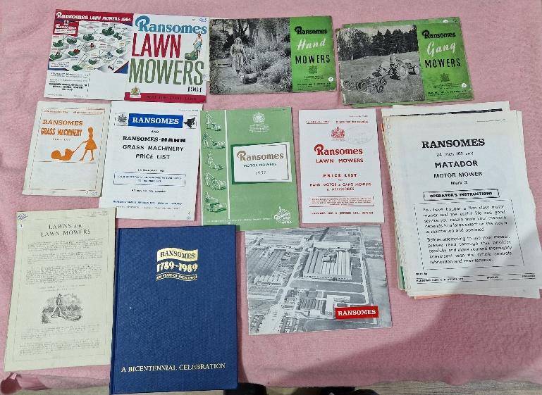 Two boxes of assorted ephemera including motoring, garden machinery, also including a Fighters - Image 4 of 10