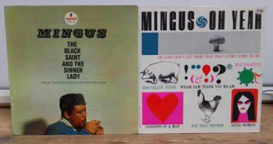 A group of 13 Charles Mingus LPs including Oh Yeah! Atlantic 1377 and The Black Saint and the Sinner