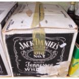 12 1 litre bottles of Jack Daniels.