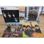 Five The Beatles LPs comprising Sgt. Peppers, Beatles for Sale, With the Beatles, Magical Mystery