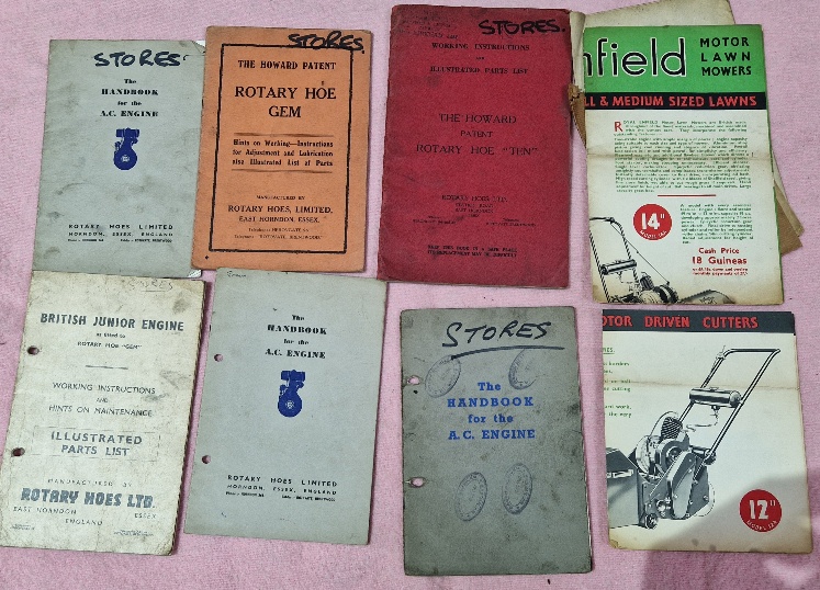 Two boxes of assorted ephemera including motoring, garden machinery, also including a Fighters - Image 2 of 10
