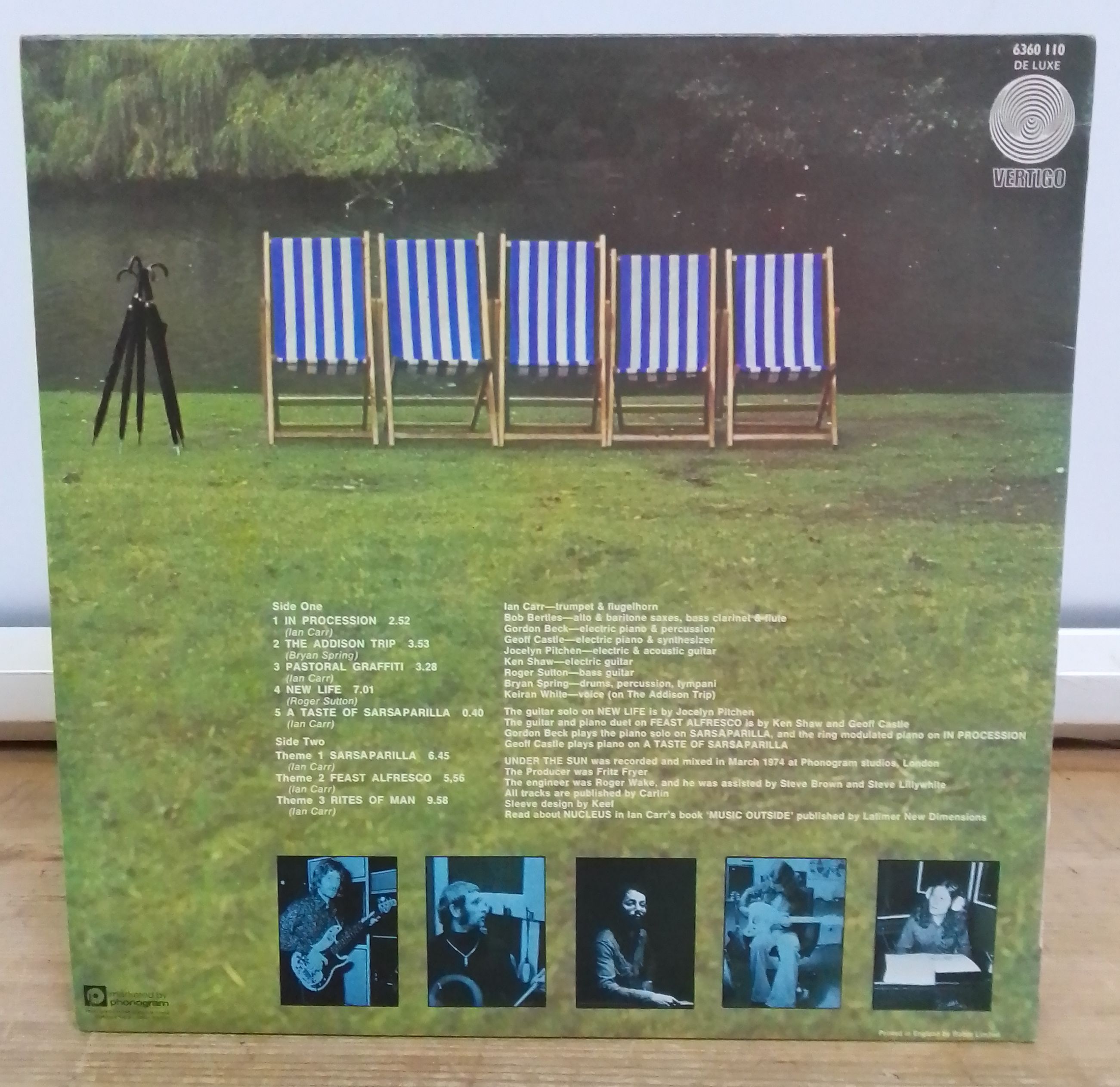 Nucleus - Under The Sun, stereo LP, 1st pressing, UK 1974, Vertigo 6360 110 - Image 2 of 4