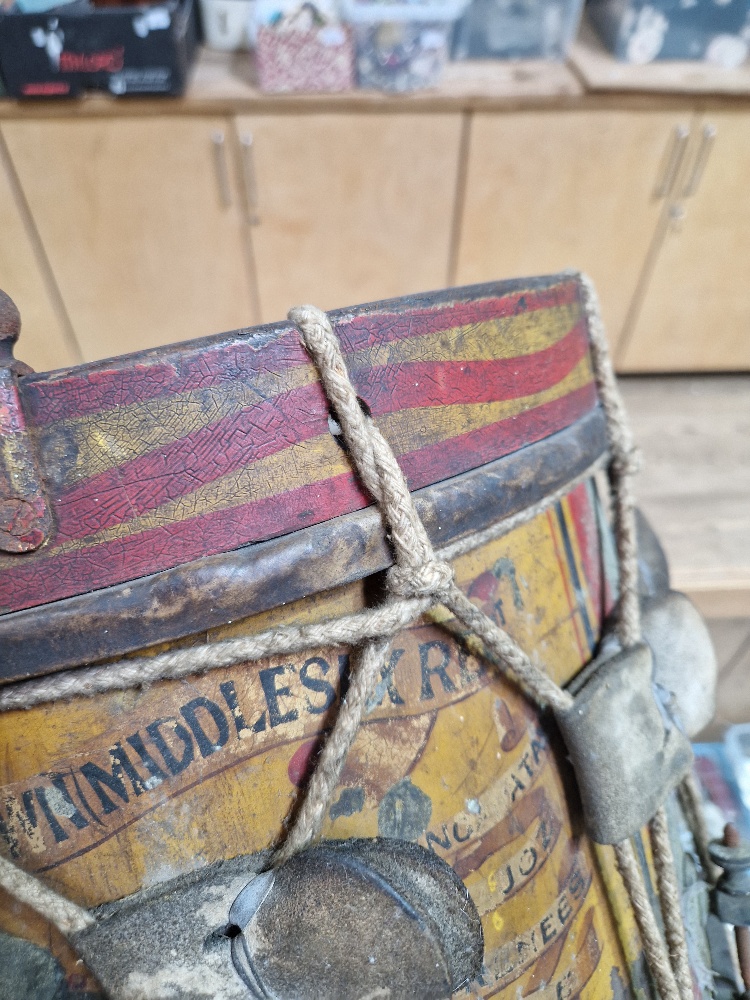 A 12th Battalion Duke of Cambridge's Own (Middlesex Regiment) military side drum. - Image 13 of 14