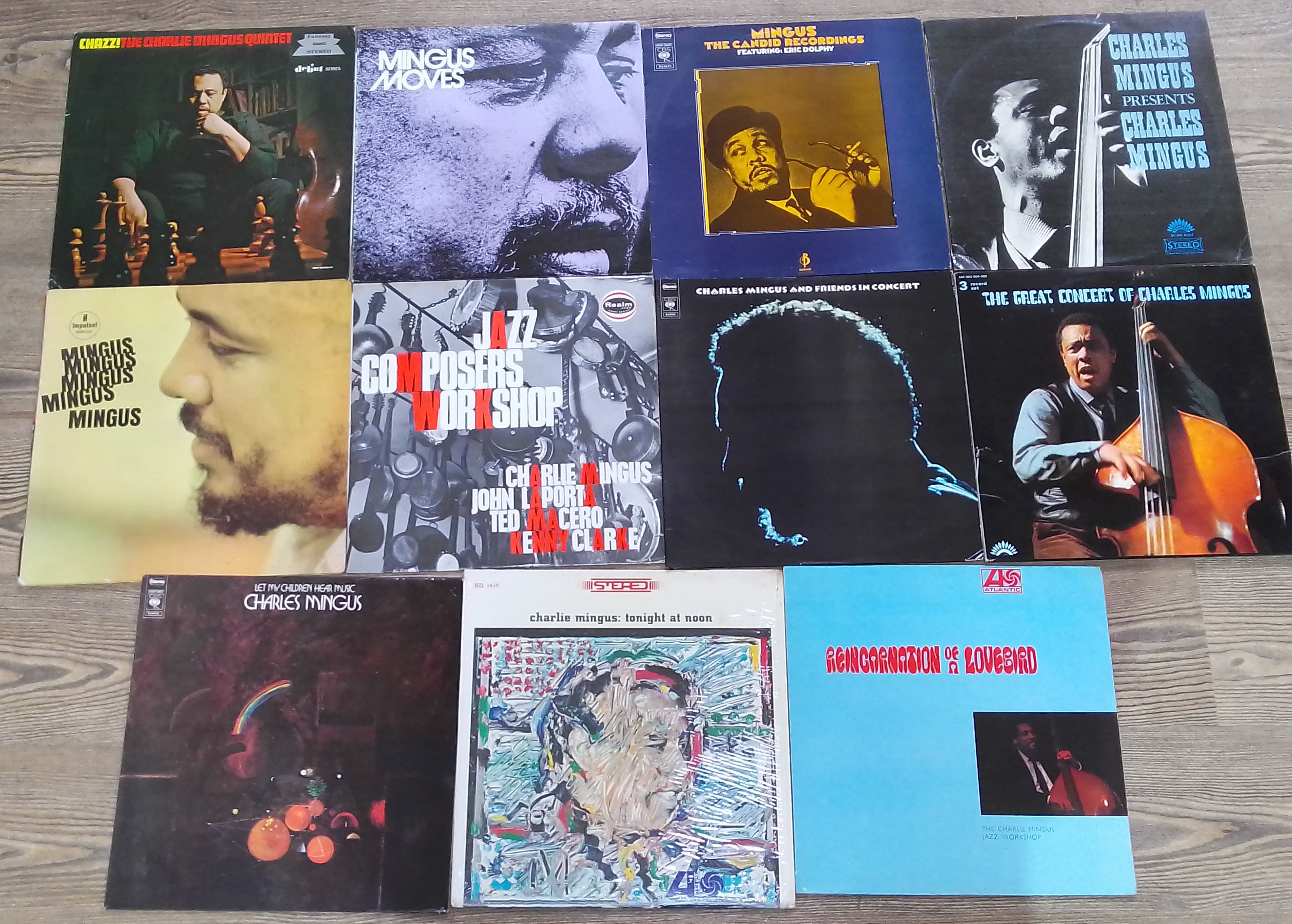 A group of 13 Charles Mingus LPs including Oh Yeah! Atlantic 1377 and The Black Saint and the Sinner - Image 2 of 2