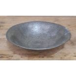 A Tudric Liberty & Co Arts & Crafts pewter bowl, number 01354, diameter 25cm.