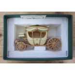 A Hantel Victorian Miniature Cinderella's Coach, boxed with certificate.