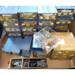 A large quantity of miniature military figures including Les Higgins die-cast and plastic models.