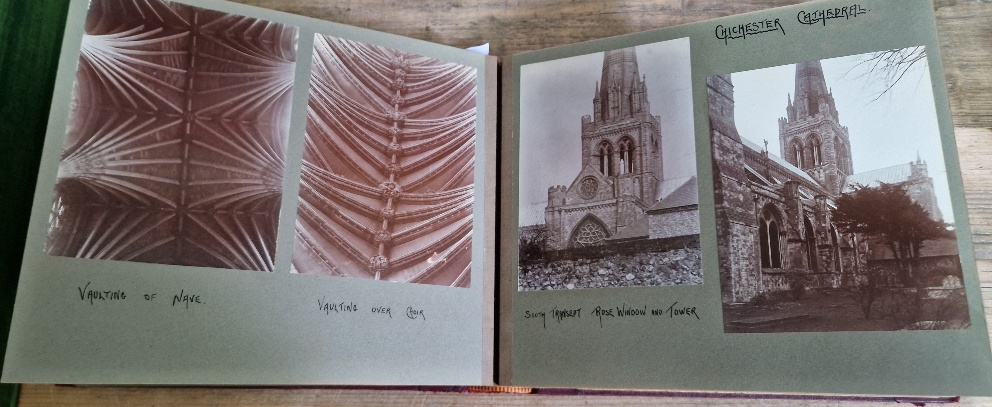Six photograph albums containing architectural photographs of Cathedrals and churches, dating from - Image 53 of 63