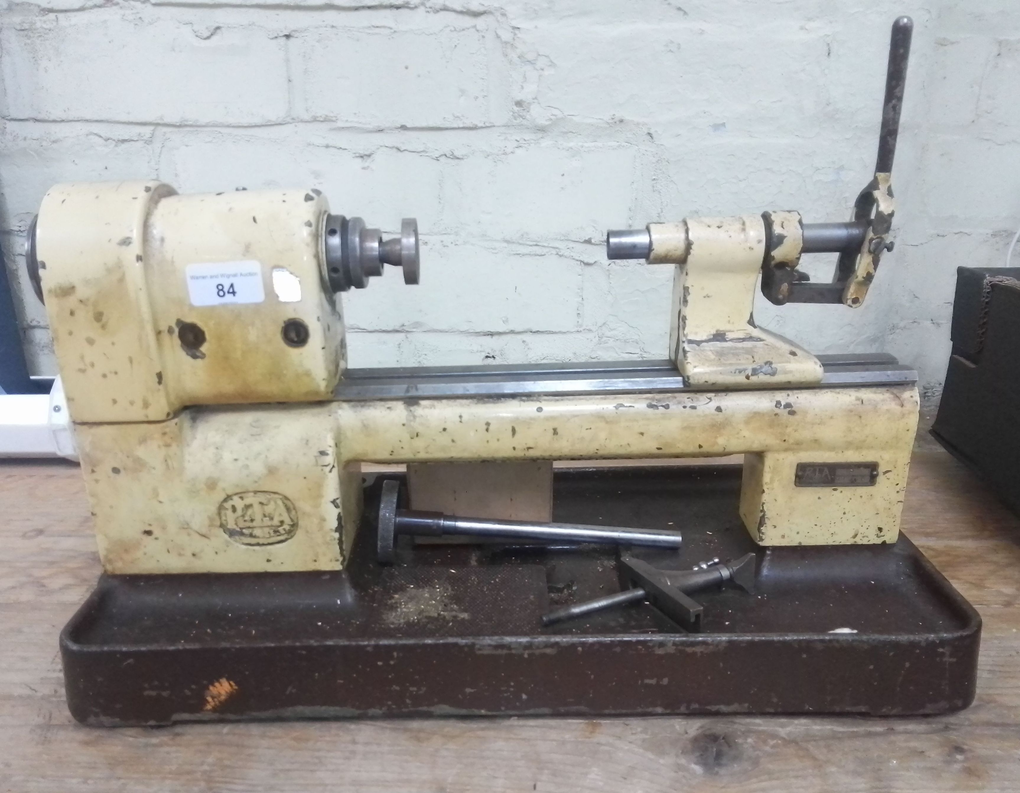 A vintage Pultra watch lathe.