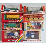 A group of Britains diecast models & accessories comprising of a 9524 Ford Tractor, 9499 Tumbrel