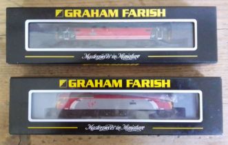 Two Graham Farish by Bachmann N gauge model engines: Class 57/3 Diesel 57301 Scott Tracy Virgin