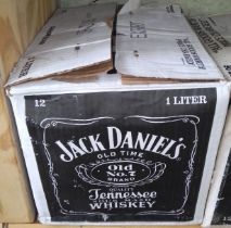 12 1 litre bottles of Jack Daniels.