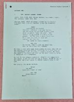 An original script from the Peter Kay series 'Phoenix Nights', Series one - Episode two.