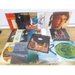 A collection of 20 mainly rock and folk LPs including Elvis Costello, Joan Armatrading, Third Ear