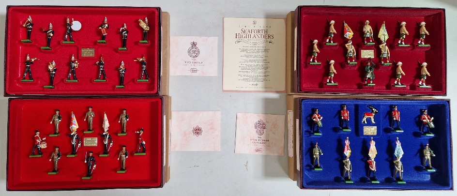 A group of four Britain's model sets comprising of 'THE BLUES AND ROYALS' no.1239, 'THE 22nd