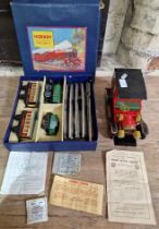 Hornby boxed train set, M 0 Passenger set, with original paperwork (Hornby membership, guarantee,