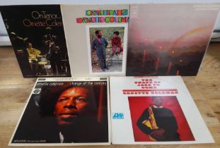 Five Ornette Coleman LPs comprising Change of the Century SAH-K 6099, The Shape of Jazz to Come