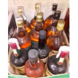 11 bottles of assorted whisky including Charles House, Canadian Club, Jameson etc.