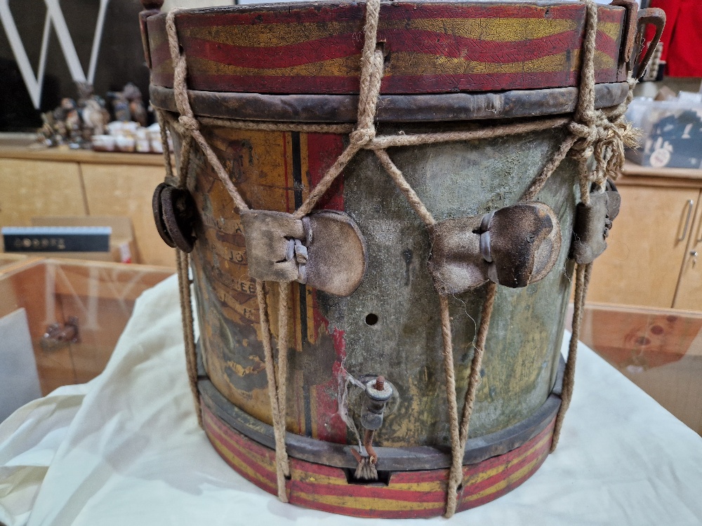 A 12th Battalion Duke of Cambridge's Own (Middlesex Regiment) military side drum. - Image 6 of 14