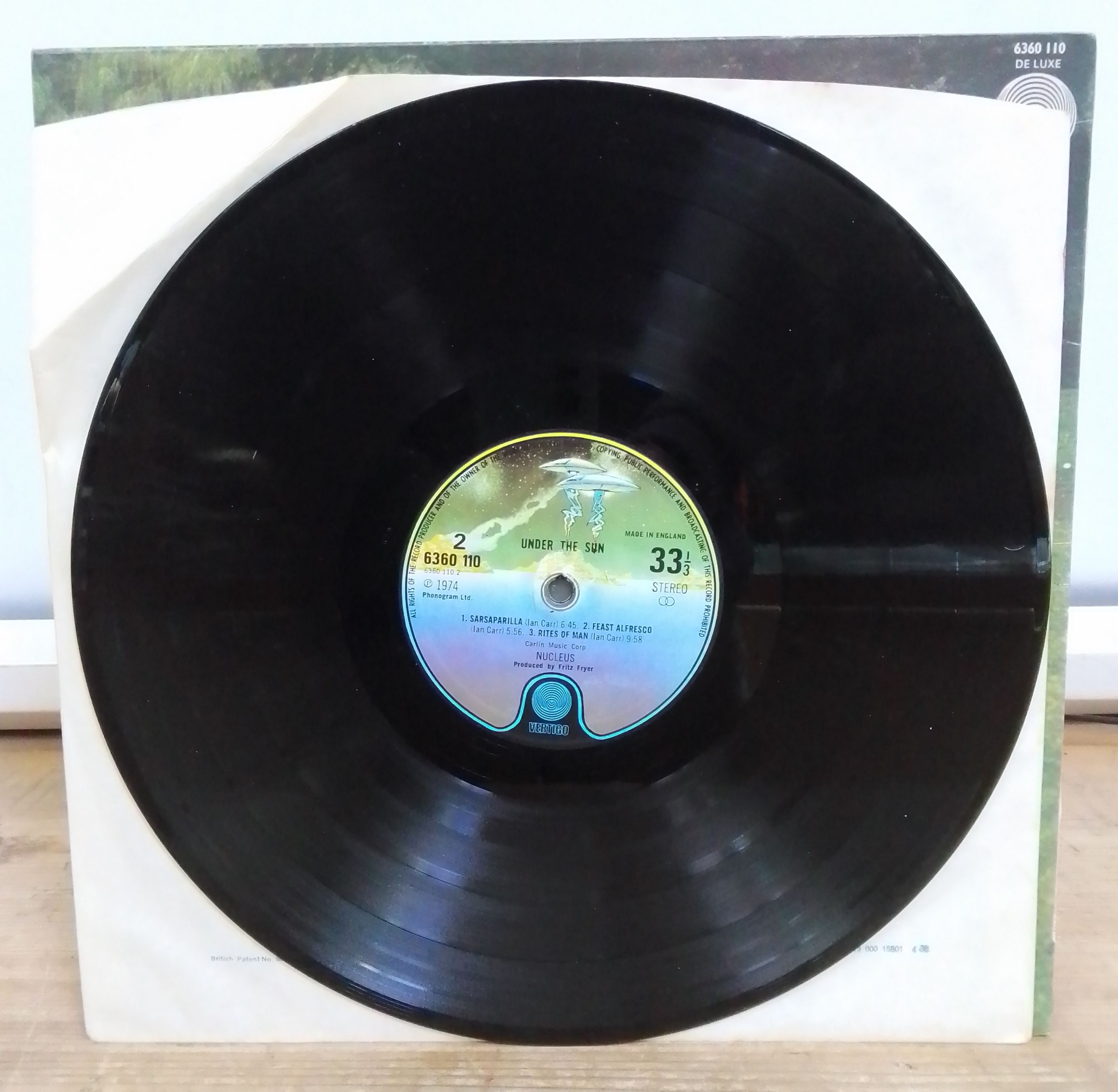 Nucleus - Under The Sun, stereo LP, 1st pressing, UK 1974, Vertigo 6360 110 - Image 4 of 4