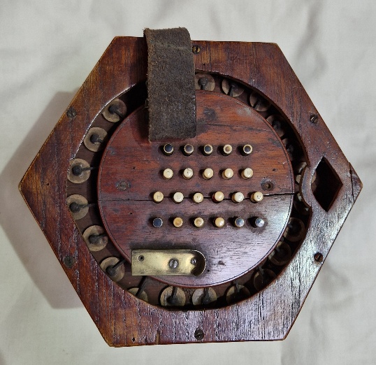 A Victorian concertina squeeze box, the mahogany case marked 'G F Wilson, London', together with a - Bild 5 aus 9