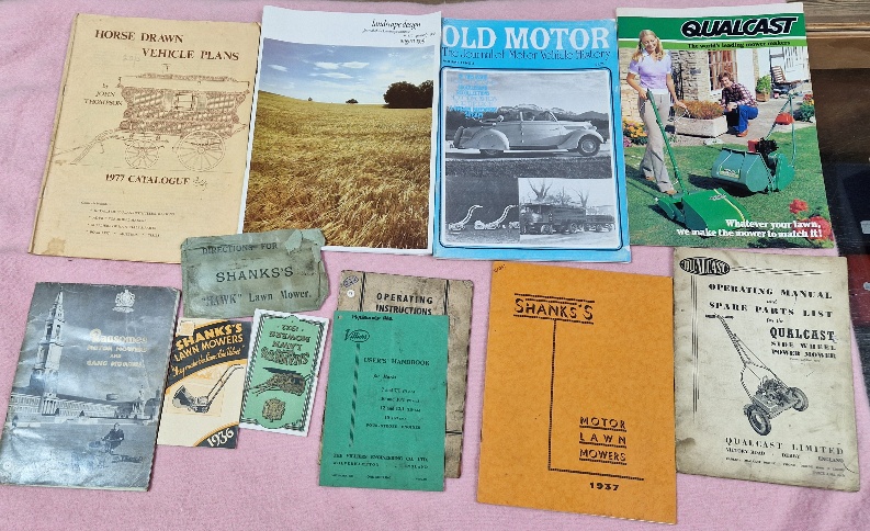 Two boxes of assorted ephemera including motoring, garden machinery, also including a Fighters - Image 6 of 10