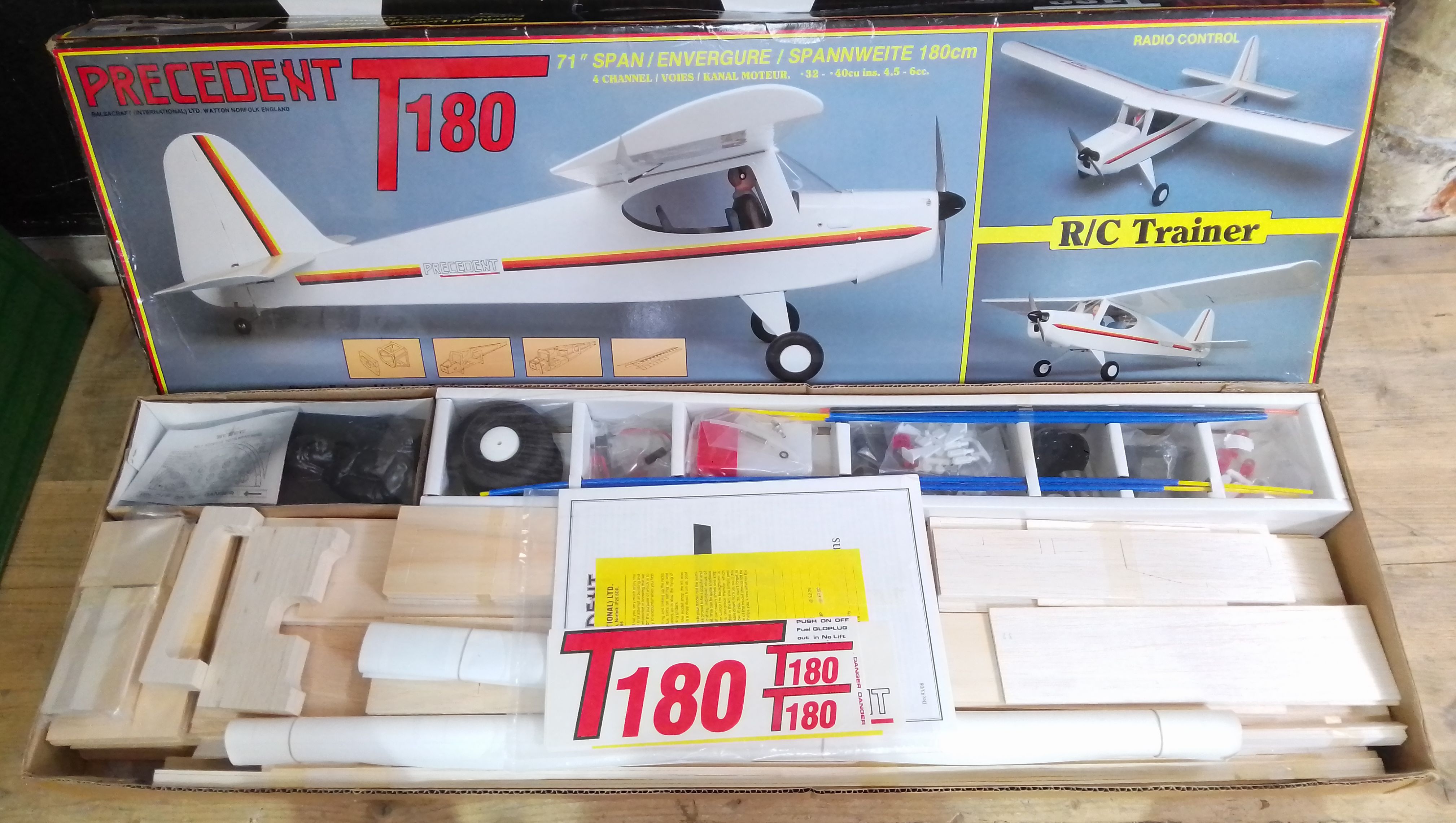 A Precedent T180 radio control aeroplane unbuilt kit