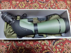 A Hawke Nature-Trek 80mm spotting scope.