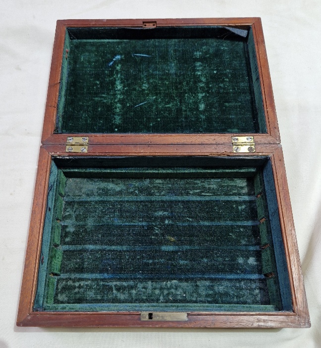 Two 19th century brass bound boxes. - Image 3 of 15