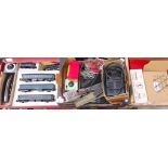 Trix Twin Railway comprising a boxed set, a box of track, interchanges, rolling stock, power unit,