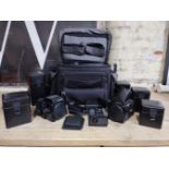 Two Zenza Bronica SQ-Ai cameras with 5 lenses (type-2, typ-5, type-6 x2 & type-6), accessories and