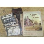 Assorted stereo views, hand held viewer and book T.R. Williams, A Village Lost and Found.