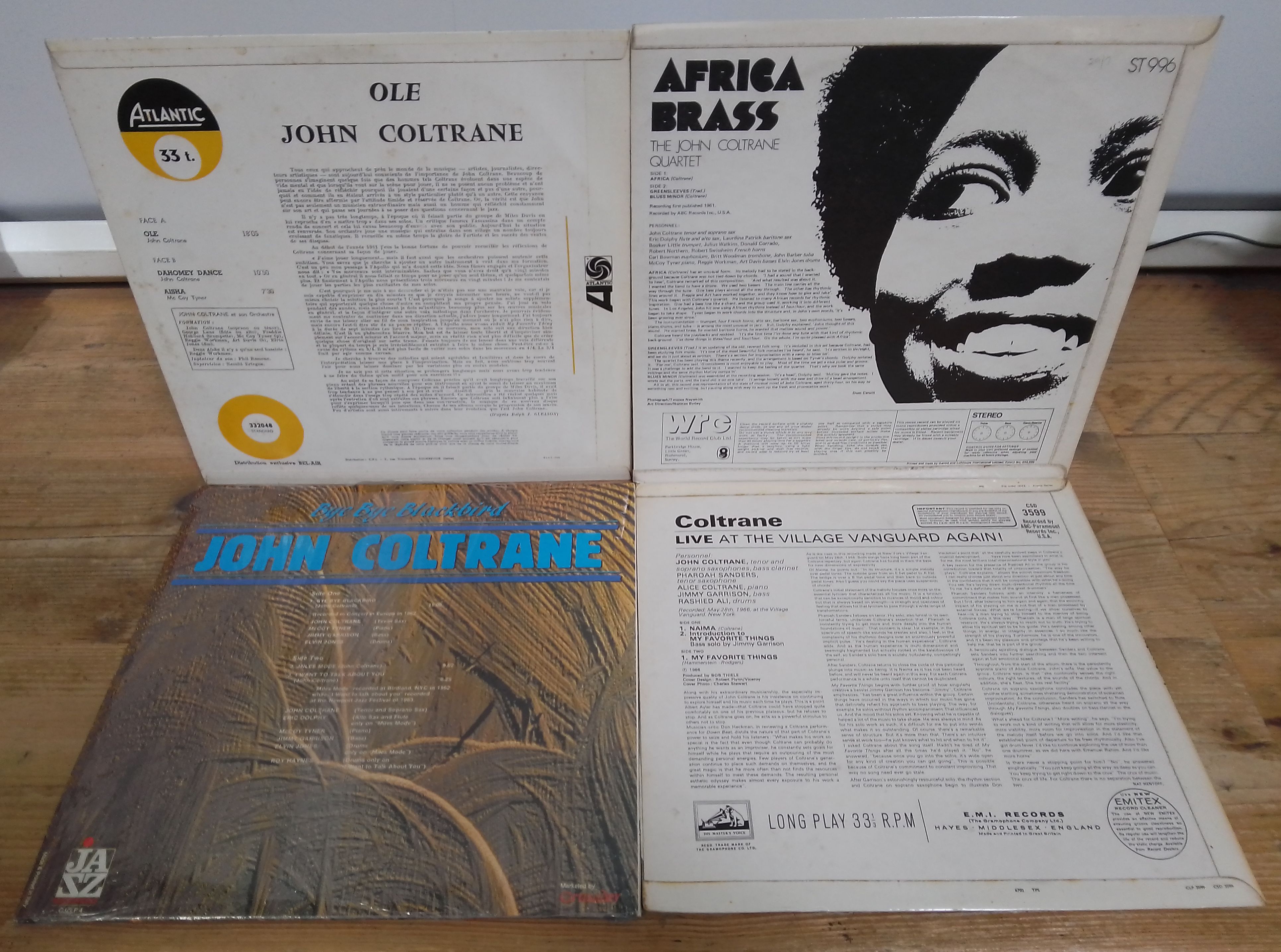 Five John Coltrane LPs comprising Africa Brass ST 996, Africa Brass Sessions Vol. 2 AS-9273, Ole - Image 2 of 10