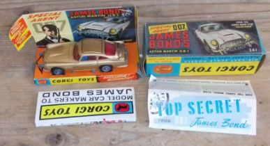 A Corgi Toys James Bond 007 Aston Martin DB5 no. 261 with passenger and secret