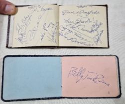 Two 1960s football autograph albums including Manchester United; Nobby Stiles, Dennis....
