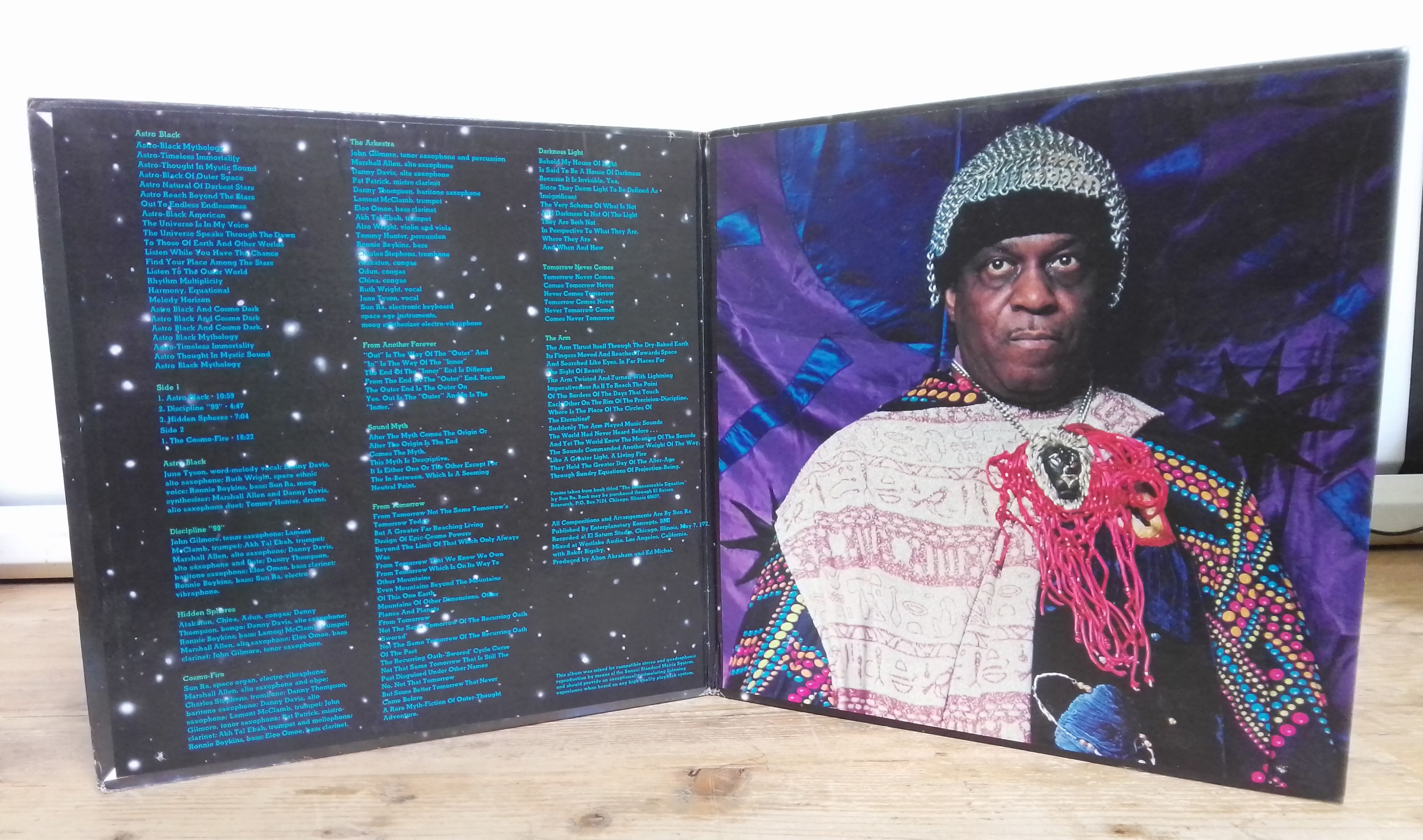 Two Sun Ra LPs: Astro Black, gatefold stereo LP, US 1973, Impulse AS-9255 and The Heliocentric - Image 2 of 8