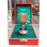 An Elizabeth II Prince Charles Investiture commemorative silver cup, Turner & Simpson, Birmingham