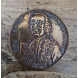 A death of William Beckford Mayor of London medal by John Kirk, 1770