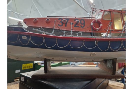 A model lifeboat on stand, approx. 95cm long - Image 11 of 13