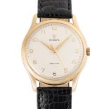 A GENTLEMAN'S SIZE 9CT SOLID GOLD ROLEX PRECISION WRIST WATCH CIRCA 1960s, REF. 12847 Movement: 17J,